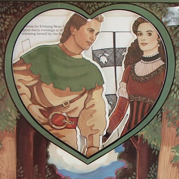 Robin Hood Maid Marian 12" Paper Doll Book Peck Aubry Collection 1994 USA Uncut - Picture 3 of 13